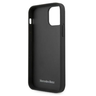 7. Mercedes Leather Stars Pattern Case for iPhone 12 Pro Max - Black
