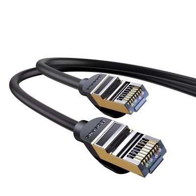 4. Baseus Speed Seven High Speed RJ45 Network Cable 10Gbps 1m Black (WKJS010101)