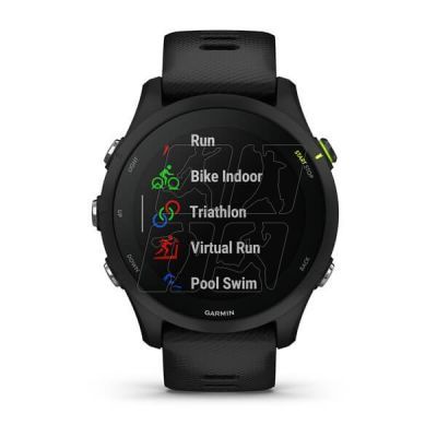 5. Garmin Forerunner 255 Music Black Sports Watch