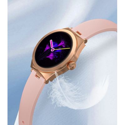 10. Smartwatch Gravity Rose Gold Pink GT25-2
