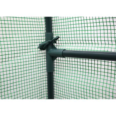 8. GREENHOUSE GARDEN TUNNEL TWO ENTRANCES FOR TOMATOES AND CUCUMBERS 200x100x180CM GREEN