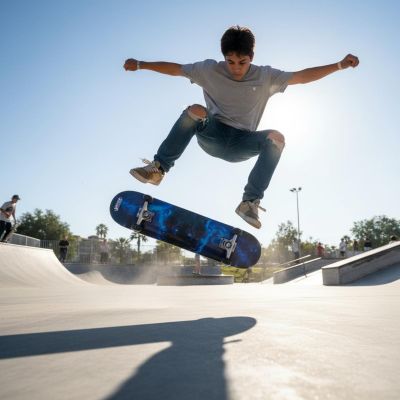 22. LION BEST SPORTING WOODEN SKATEBOARD