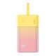 Baseus Popsicle 5200mAh 20W Powerbank with Built-in Lightning Cable (+ White Baseus Simple USB-C - USB-C 60W/20V/3A/30cm Cable) - Yellow-Pink