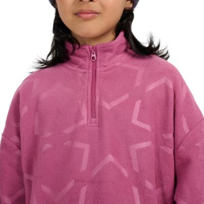 11. Fleece for girls 4F F342 dark pink 4FJWAW25TFLEF342 53A