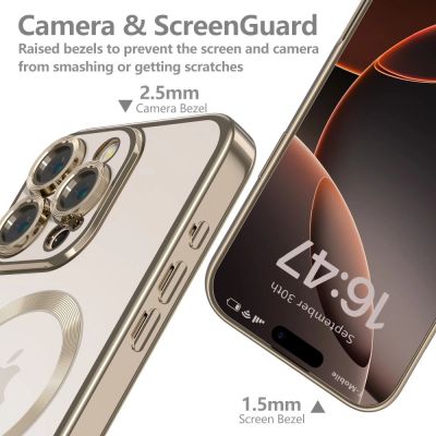 2. Tech-Protect MagFlex MagSafe iPhone 16 Pro Case - Gold