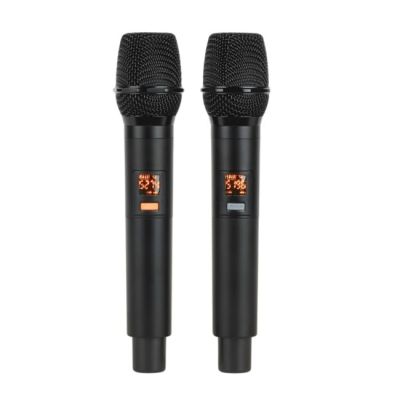 4. V-TONE BQ12 GO MP3 - Active speaker, rechargeable, black, Bluetooth, TWS, USB, SD, DSP, AUX, infrared remote control, 2x wireless microphones, extendable handle, transport wheels set