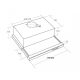 8. Under-cabinet telescopic hood AKPO WK-7 LIGHT ECO 50 INOX (265.5 m3/h; 500mm; stainless steel color)
