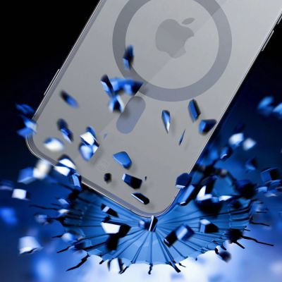 8. 3mk Satin Armor MagCase with MagSafe iPhone 16 Pro Max - Clear with Black Frame