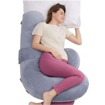 Momcozy PP007 | F-Shaped Pregnancy Pillow | Gray
