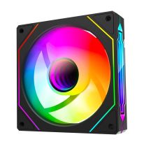RAMPAGE 120 mm Case Fan, 1800 RPM, Infinite Loop ARGB, Black, PWM