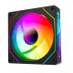 RAMPAGE 120 mm Case Fan, 1800 RPM, Infinite Loop ARGB, Black, PWM