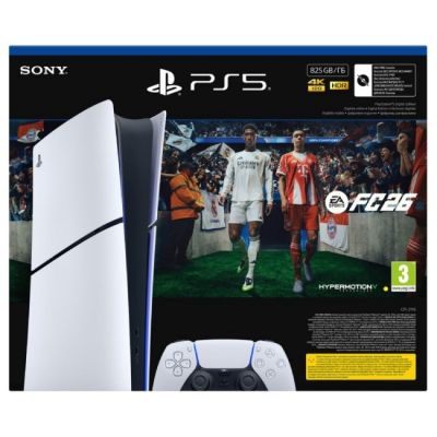 11. Sony PlayStation 5 Digital 825GB + EA Sports FC26 console