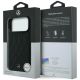 8. Mercedes Leather with Crossed Lines MagSafe case for iPhone 17 Pro - black