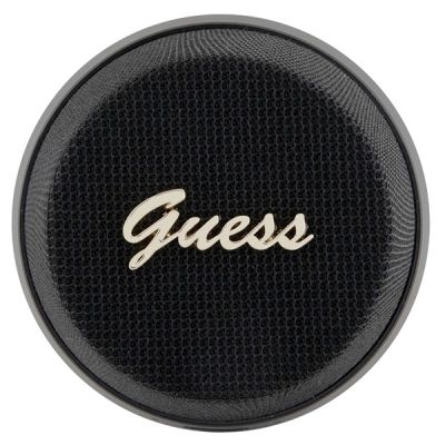 3. Guess Magnetic Script Metal Bluetooth speaker - black