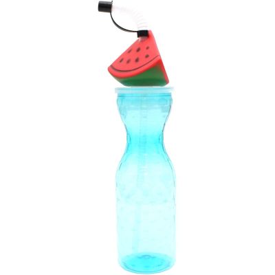 5. EXCELLENT HOUSEWARE 500ML BLUE SPORTS BOTTLE WITH STRAW