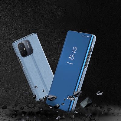 8. Clear View Case cover for Xiaomi Redmi 11A / Poco C55 / Redmi 12C flip case black