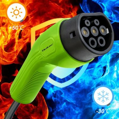 5. Qoltec 52474 Electric Vehicle Charging Cable Black Type 2 5m
