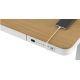 11. Tuckano Electric Height Adjustable Desk ET119W-C White/Oak. Desk top dimensions 120 x 60cm.