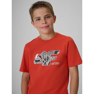 3. Boys' Regular-Fit Printed T-Shirt 4F 4FJRAW26TTSHM4349-062S