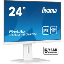 LCD monitor 23.8" iiyama ProLite XUB2497HSN-W2 60.5cm 1920x1080px Full HD LED White