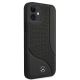 4. Mercedes Leather Perforated Area Case for iPhone 12 mini - Black