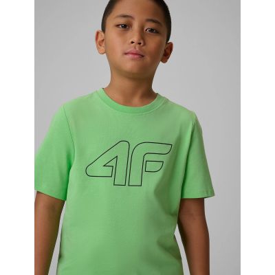 3. Boy's regular printed T-shirt 4F 4FJRSS26TTSHM3599-10S