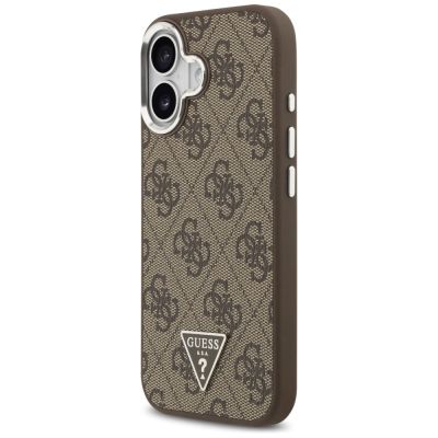 2. Guess 4G Triangle Logo MagSafe case for iPhone 17 - brown
