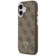2. Guess 4G Triangle Logo MagSafe case for iPhone 17 - brown