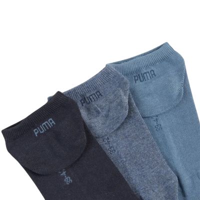 2. Puma Sneaker Plain Socks 3 Pack Navy Blue 938624 22