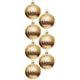 34. DECORATIVE PLASTIC BALL 6CM SET 35 GOLD