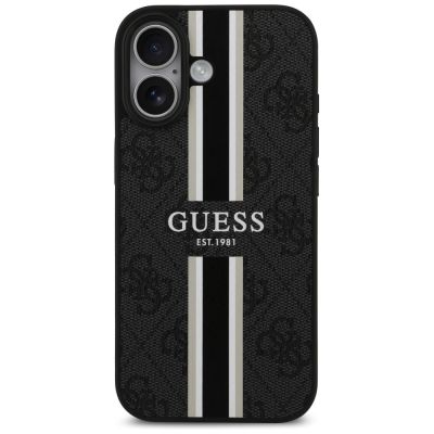 3. Guess 4G Printed Stripes MagSafe case for iPhone 17 - black