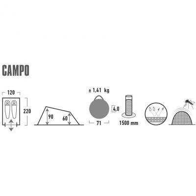 7. High Peak Campo 10271 Tent