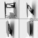 35. MACLEAN ELECTRIC TV MOUNT OVER FIREPLACE 37"-70" 35KG WITH REMOTE CONTROL MC-891