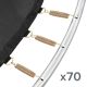 13. REBEL ACTIVE TRAMPOLINE PRO 12FT/366CM, NET, LADDER RBA-8003