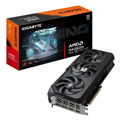 7. Gigabyte Radeon RX 9070 XT GAMING OC 16GB Graphics Card