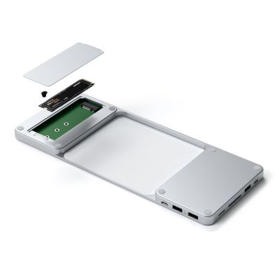 6. Satechi ST-UCISDS Laptop Docking Station and Port Replicator Wired USB 3.2 Gen 2 (3.1 Gen 2) Type-C Silver