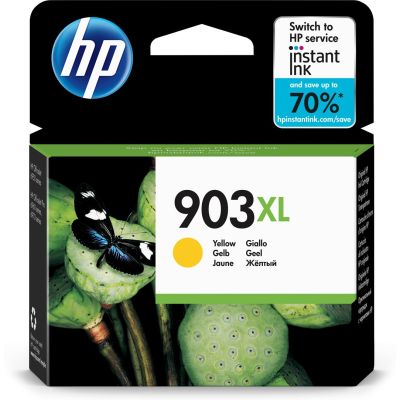 HP 903XL Yellow Ink Cartridge, HP903XL=T6M11AE, 825 pages