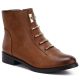 Women's flat ankle boots camel M.Daszyński SA62-126