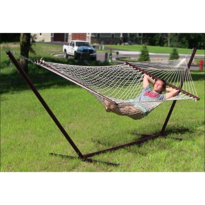 19. METAL HAMMOCK STAND 374x91x111CM