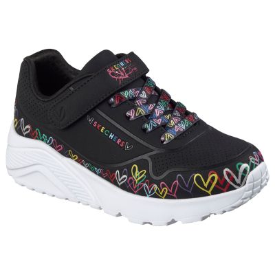 Skechers youth sneakers UNO LITE HEART CRAZE 314091L BKMT
