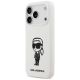 2. Karl Lagerfeld Silicone Karl Sketch & Logo MagSafe Case for iPhone 17 Pro - White