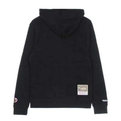 2. Mitchell & Ness NBA Cropped Logo Chicago Bulls Hoodie Black