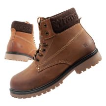 Wrangler Arch men's shoes Chelsea boots elegant ankle boots natural leather brown