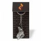 5. Sportrebel Skate SILVER steel keychain