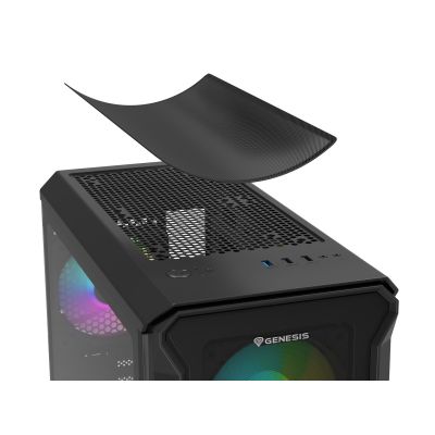 26. NATEC Genesis Irid 503 ARGB NPC-1559 Case (Micro ATX. Mini ITX; Black)