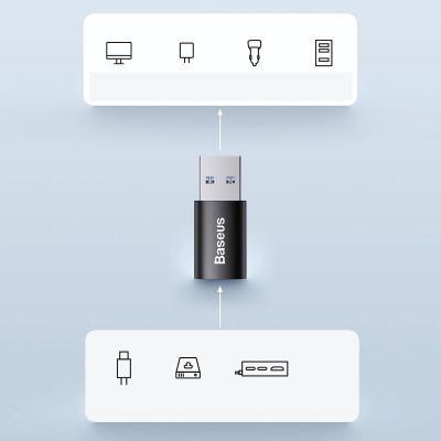 13. Baseus Ingenuity Series Mini Adapter USB 3.1 OTG to USB Type C Blue (ZJJQ000103)