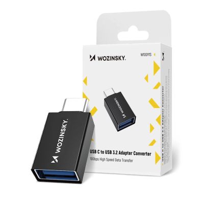 2. Wozinsky W10GY1S USB-C - USB-A 3.2 10Gb/s Adapter - Black