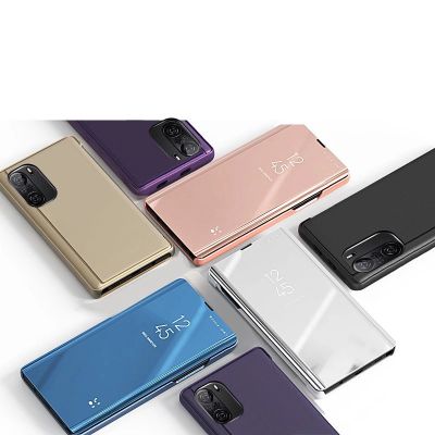 5. Clear View Case cover for Xiaomi Redmi K40 Pro+ / K40 Pro / K40 / Poco F3 pink