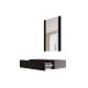 4. Dressing table with mirror PAFOS 80x41.6x100 black matt