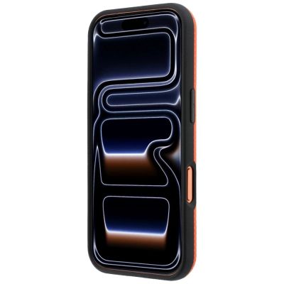 5. BMW M Quadrille Kevlar Metal Logo MagSafe Case for iPhone 17 Pro Max / 18 Pro Max - Orange